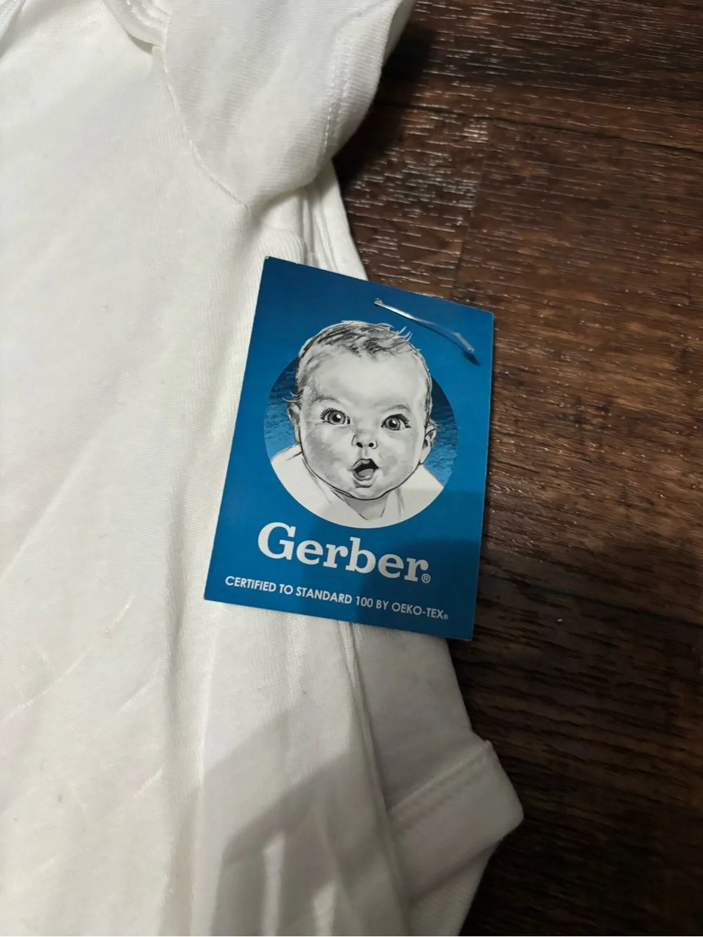 GERBER NWT White Short Sleeve Onesies 100% Cotton 15 Pcs For Babies 6-9 Months .